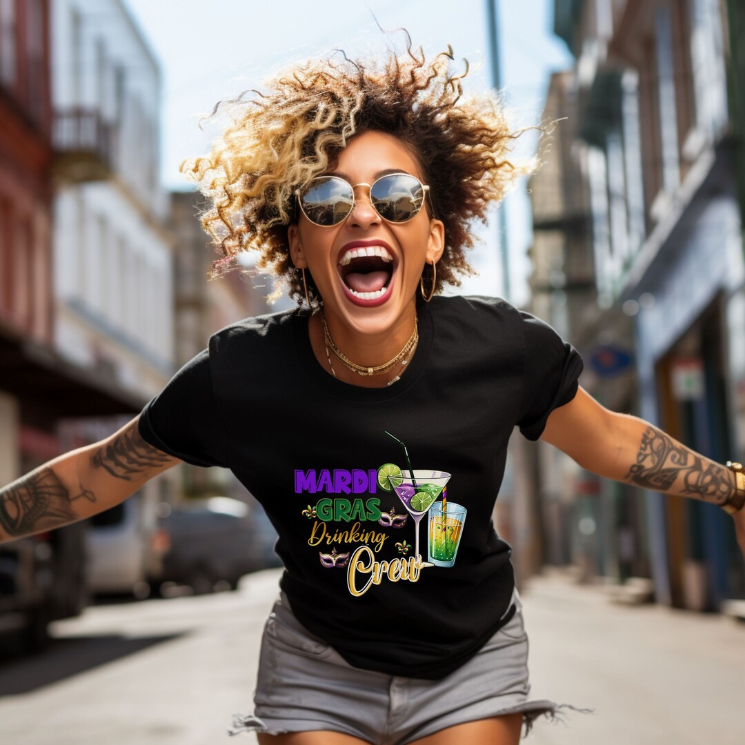 Mardi Gras Treat Yo’ Self Daiquiri Boxy T-Shirt