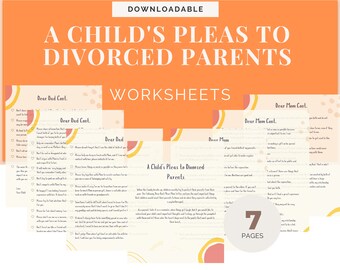 Healing Together: Divorce Coping Worksheets for Kids and Parents