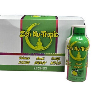 Zen Power Energy Green Apple Candy Shot (12 shots), Alert and Focused,  Red Dawn Energy, Mood Enhancer, Focus Enhancer, Cheer Up Energy,