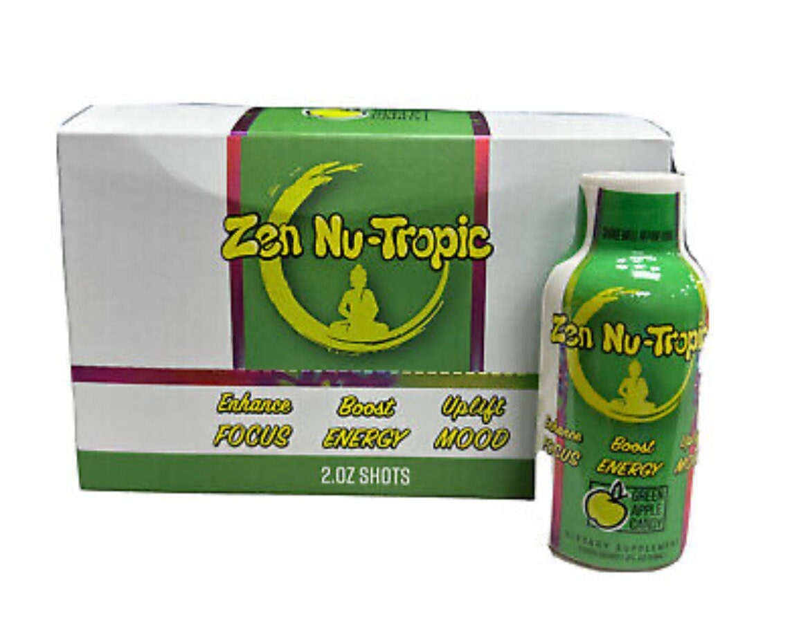Zen Power Energy Green Apple Candy Shot 12 Shots Alert and Etsy