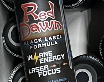 Red Dawn Insane Energy Limited Edition (Black Label Formula) 2 oz 12 pack bottles