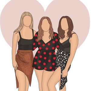 Faceless Portrait, custom illustration, personalised photo, photo illustration, personalised portrait, boyfriend gift, girlfriend gift