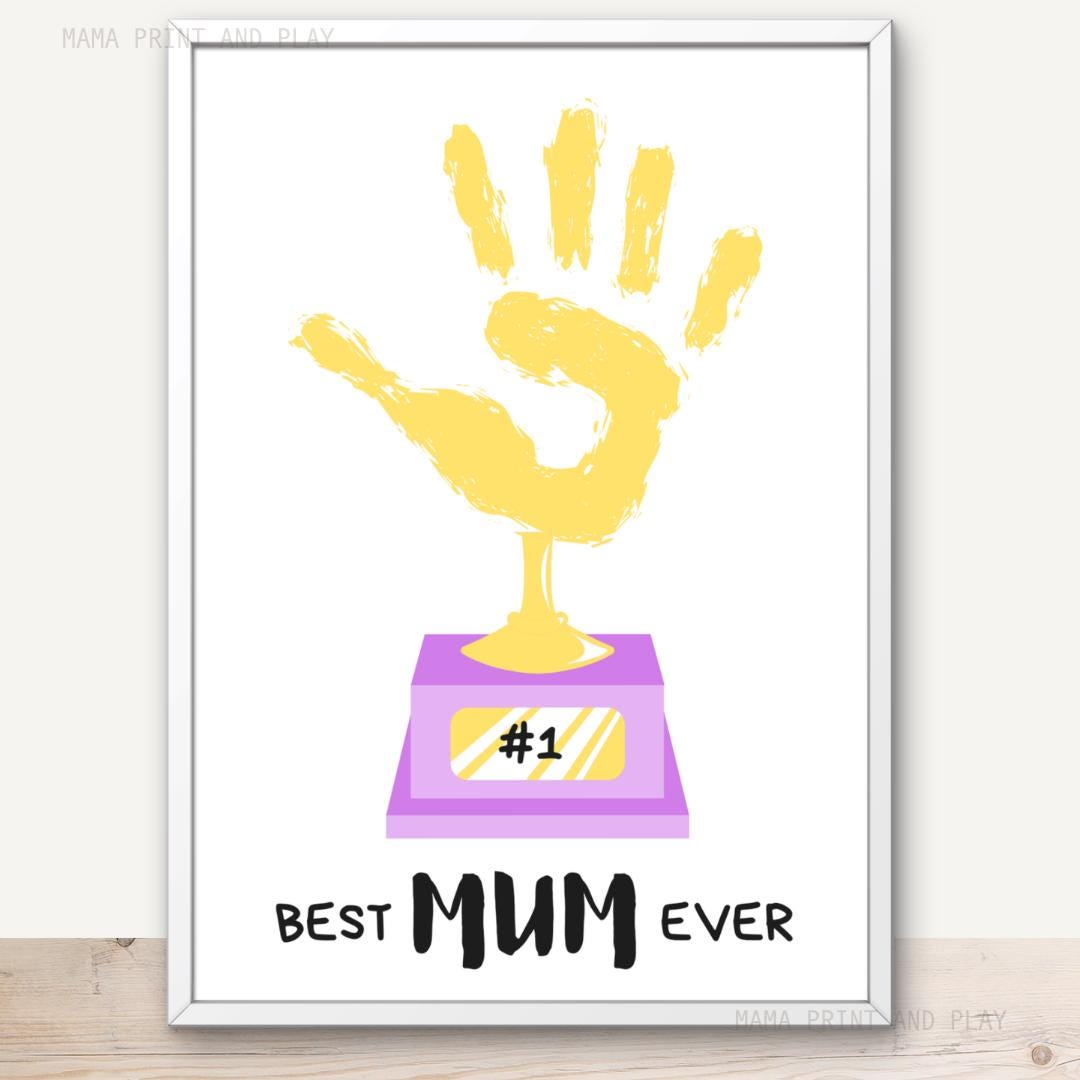 Mother's Day Handprint Craft for Mum | Best Mum Ever Handprint ...
