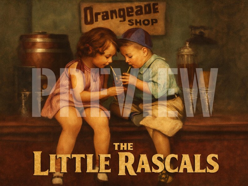 The Little Rascals Retro Poster - Digital Art F - High Quality 40x30 ...