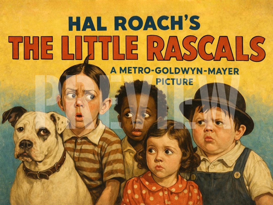 The Little Rascals Retro Poster - Digital Art A - High Quality 40x30 ...