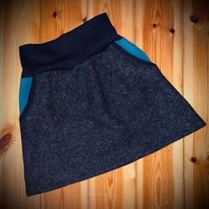 Walk skirt wool skirt women with pockets image 4