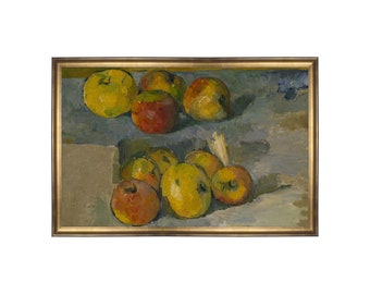フルーツ4 印象派の静物画 様々なフルーツの油絵 デジタルダウンロード