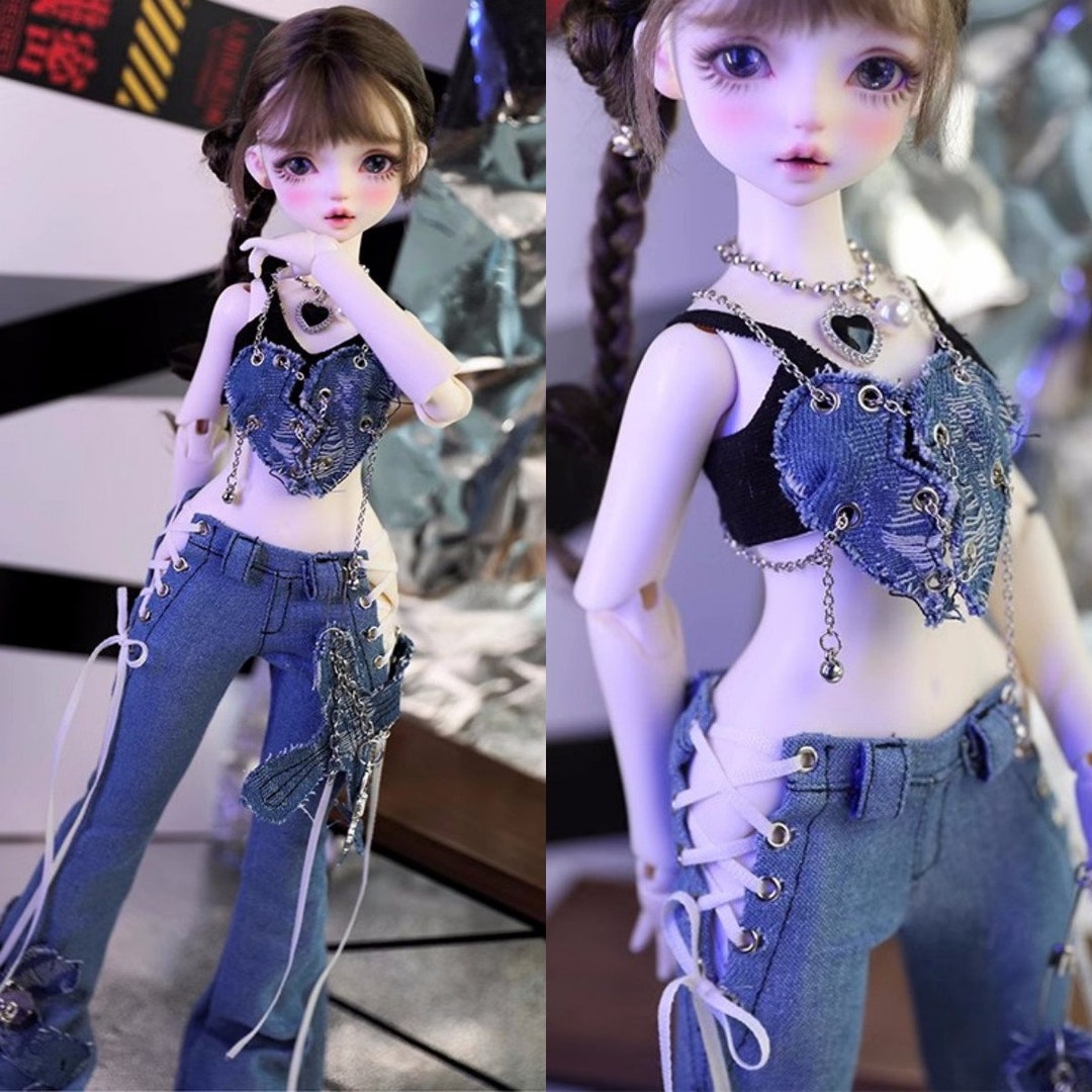 1/4 MSD Mdd Bjd Doll Clothes BJD Denim Suits Sprockets Etsy