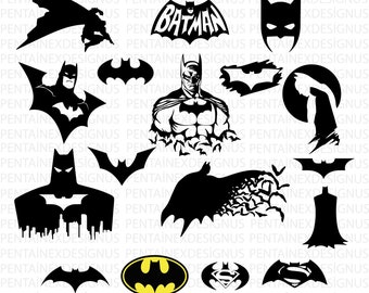 Symbole de Batman avec la silhouette - Etsy Canada