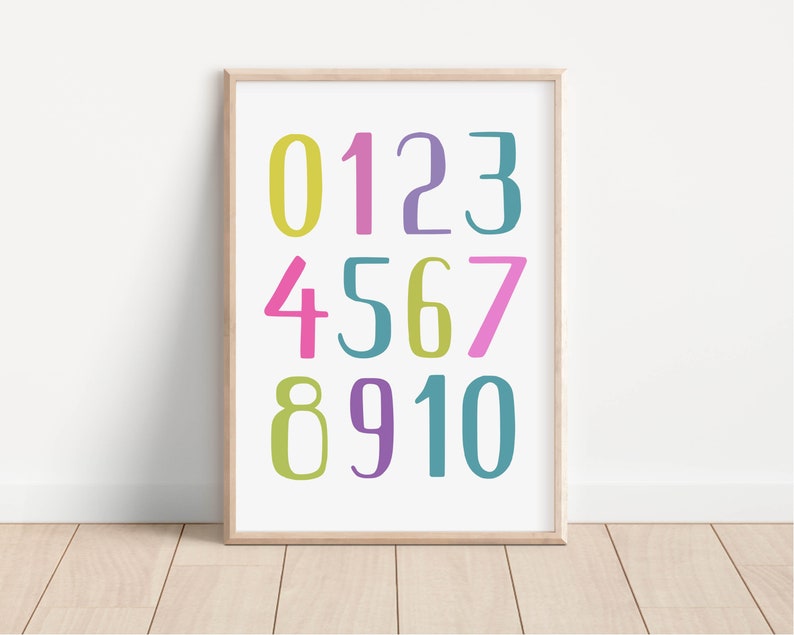 2 Numbers & weekdays Posters, Preschool Educational Prints, Kids Decor, Toddler Playroom and Montessori Classroom decor, Digital Download, image 5