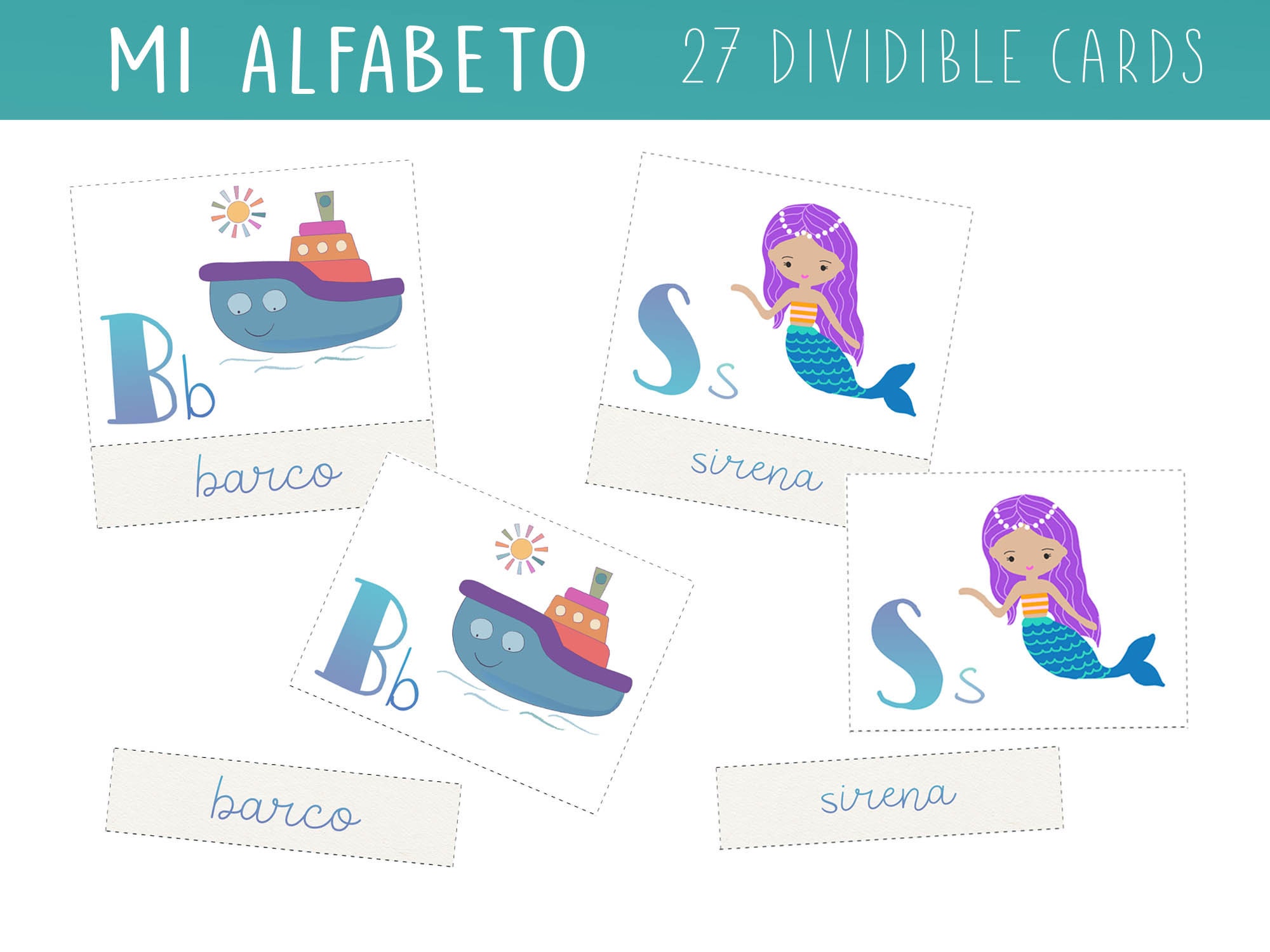 Spanish Alphabet Cards Preschool Education for Homeschool - Etsy