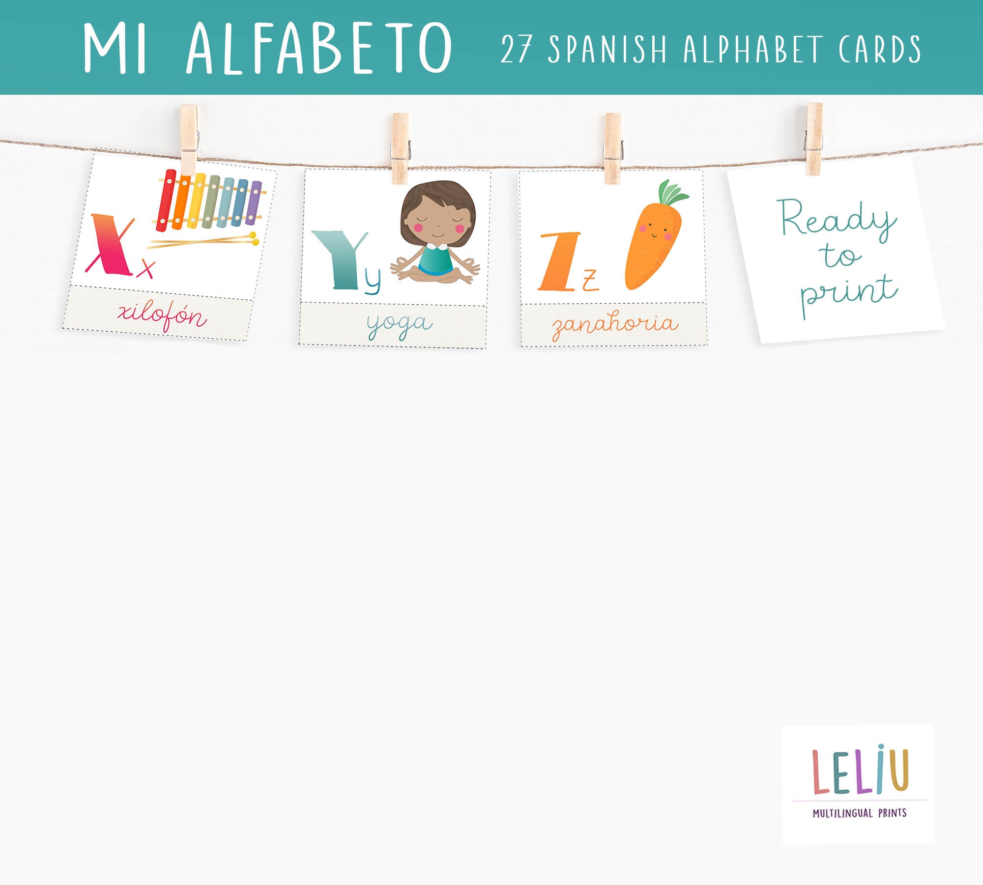 Spanish Alphabet Cards Preschool Education for Homeschool - Etsy
