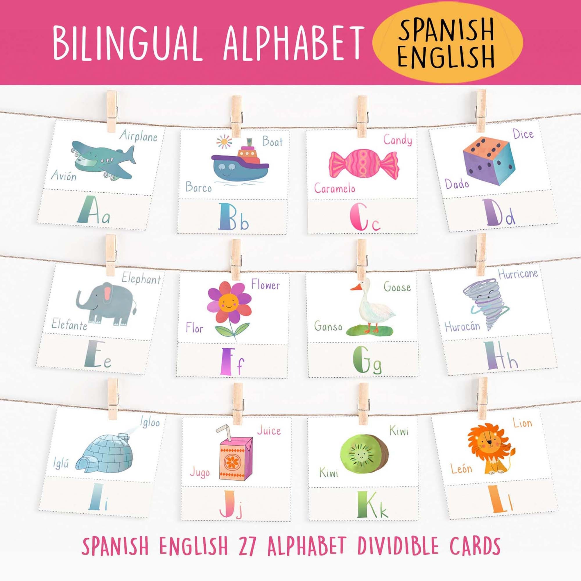 Spanish Educational Poster Set spanish Abcstudy (Download Now) 