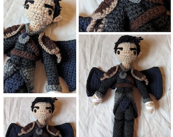 PDF CROCHET PATTERN - A Court of Thorns and Roses - Azriel/Shadowsinger