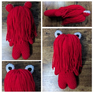 Chibi Red Guy Crochet Pattern PDF- Don&#39;t Hug Me I&#39;m Scared