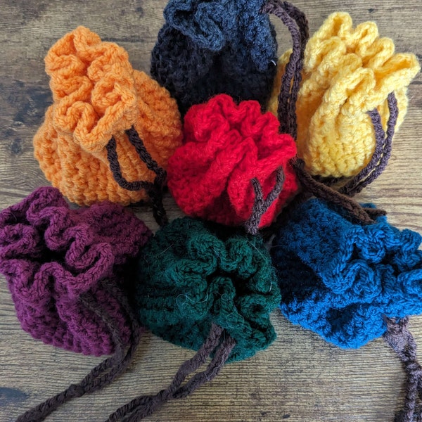 Dice Bag - PDF Crochet Pattern (D&D/Tabletop Games)