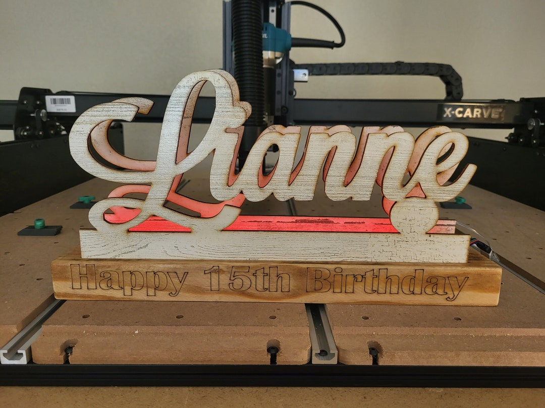 LED Birthday Sign Custom Birthday Sign Etsy