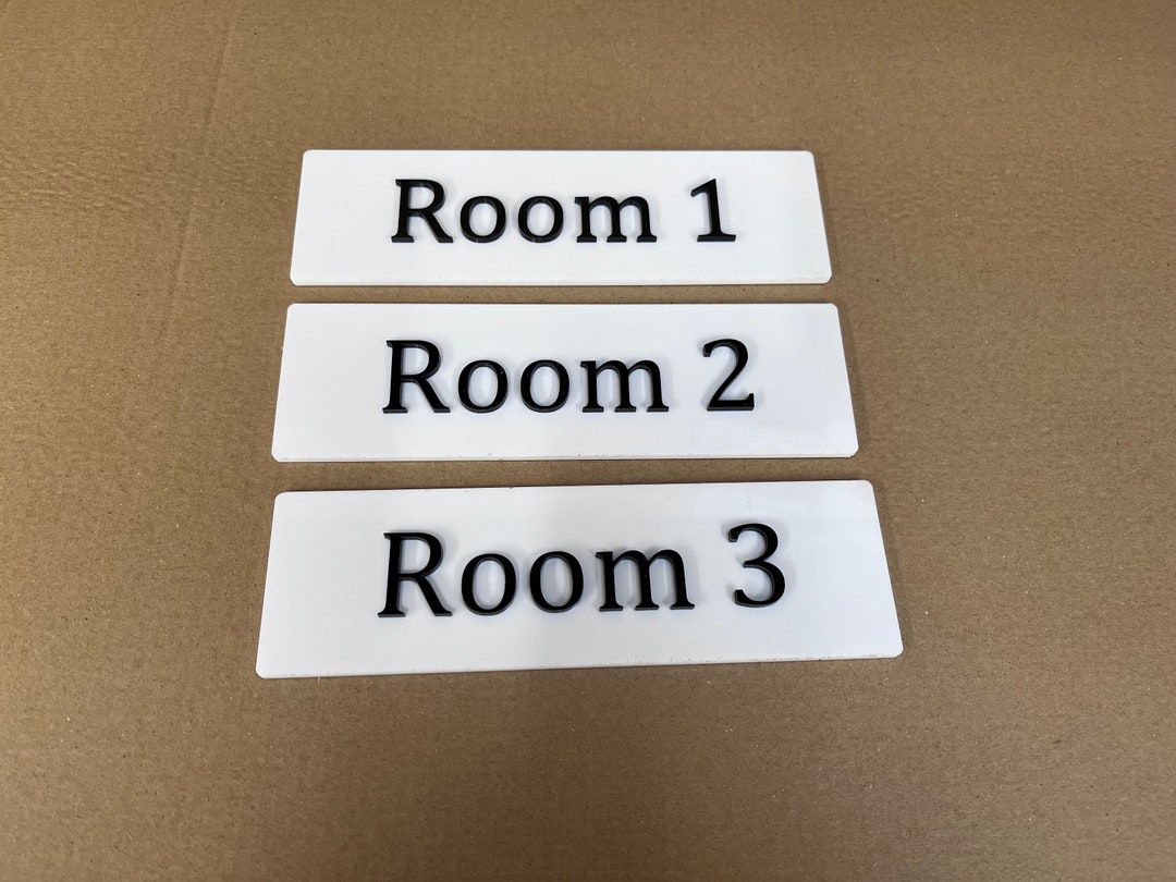 Room Number Lettering Room Number Sign | Acrylic Custom Door Sign | Wyre Designs - Etsy UK