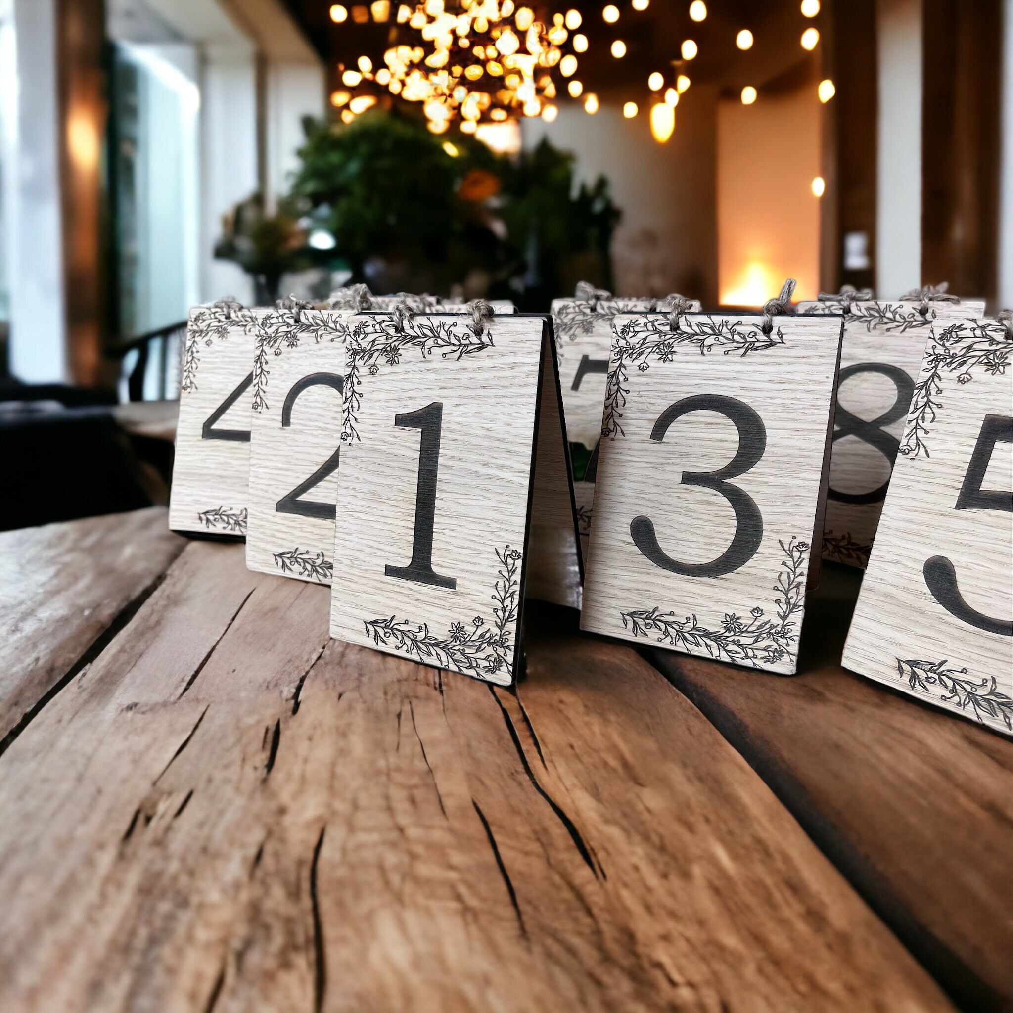 Rustic Design Table Number Rustic Wedding Wooden Oak Table Numbers | Rustic Wedding Decor ...