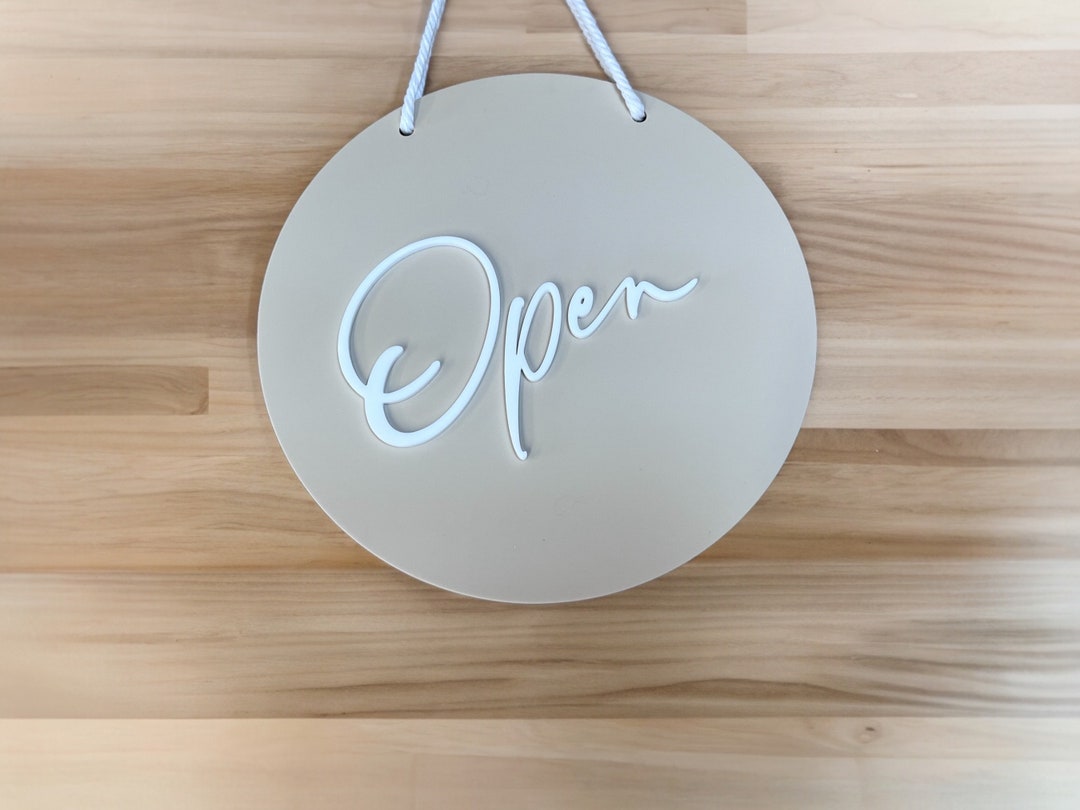 Acrylic Open Closed Door Sign Shop Door Sign Open Sign - Etsy