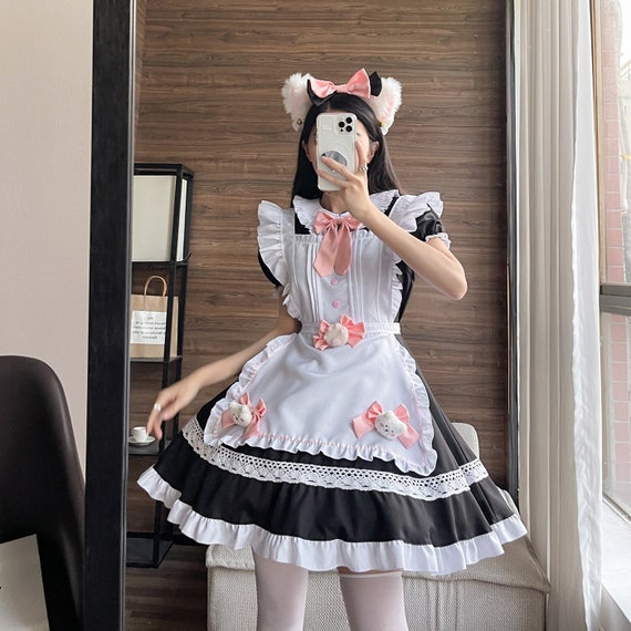 HGps8w Japanese Anime French Maid Costume for Women India  Ubuy