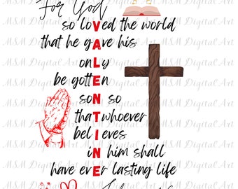 Jean 3:16 Écritures bibliques PNG, Saint-Valentin PNG