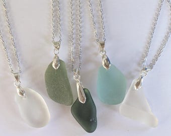 SEAGLASS-ANHÄNGER | Handgemachter Schmuck, Boho Halskette, Heilschmuck