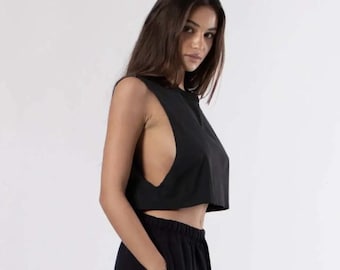 BUNTE TANK TOP 100% Baumwolle | Minimal Style Streetwear | Athletik | Gemütliche schwarz-weiß-graue T-Shirts