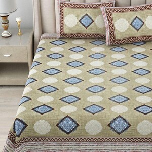 Bed Spread Cotton Feel Beautiful Design Bedsheet King Size Bedcover ...