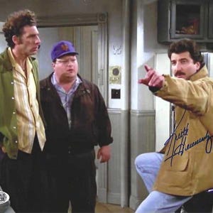 Seinfeld&#39;s The Second Spitter.Autographed Keith Hernandez, Kramer, and Newman 8x10 Photo Poster