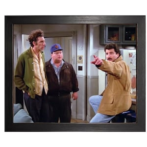 Seinfeld&#39;s The Second Spitter. Keith Hernandez, Kramer, and Newman 8x10 Framed Photo