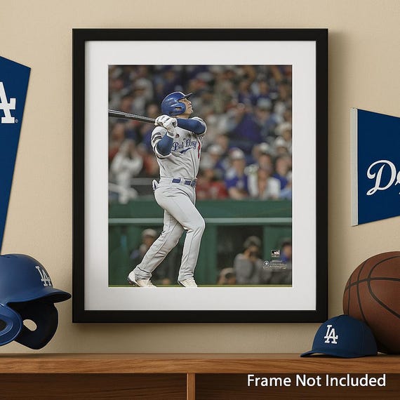 Shohei Ohtani Dodgers Photo: Officially Licensed MLB Baseball Wall