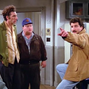 Seinfeld&#39;s The Second Spitter. Keith Hernandez, Kramer, and Newman 8x10 Photo Poster