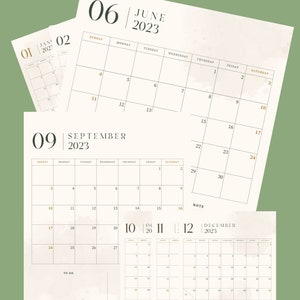2023 Printable Calendar Planner: Get Organized for the Year Ahead