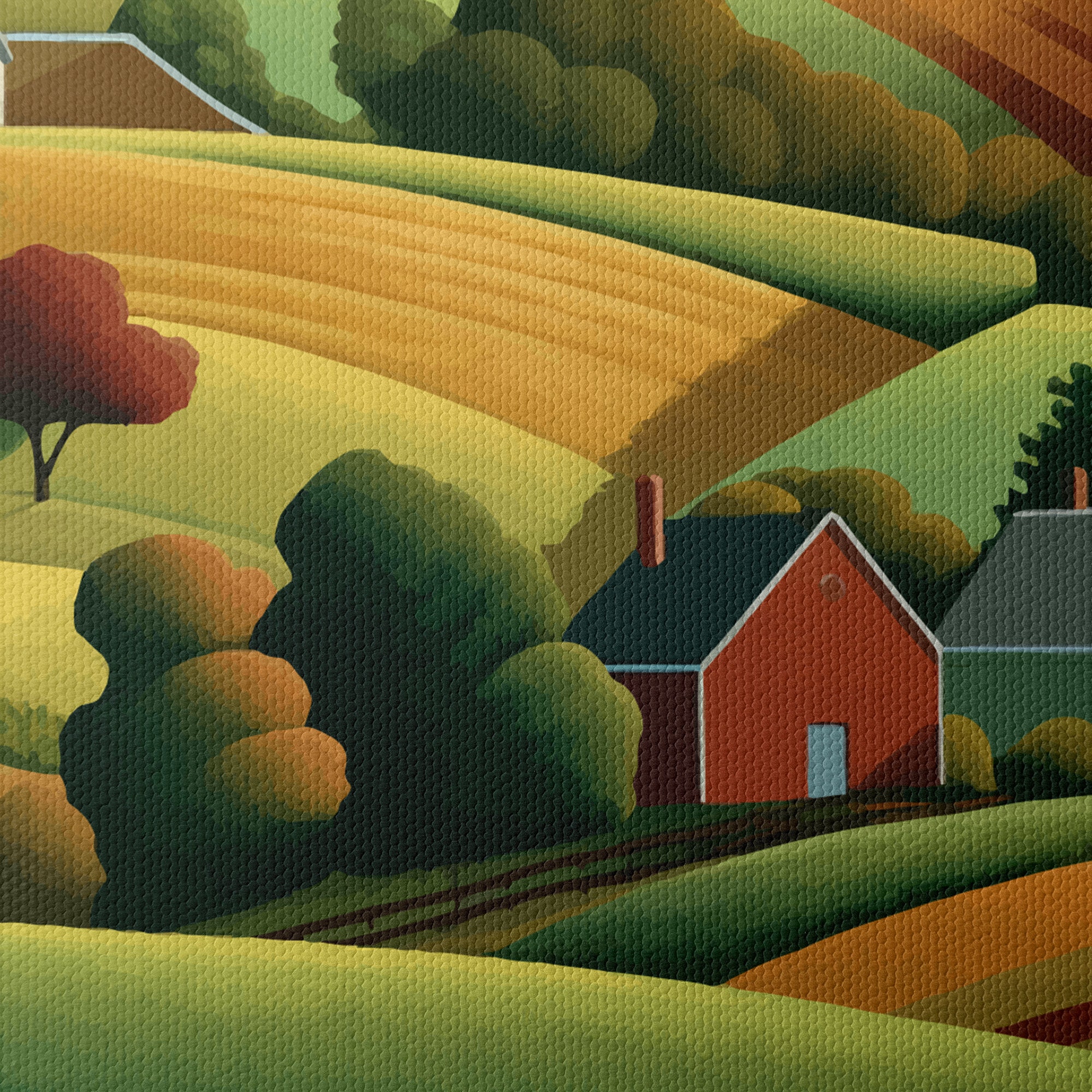 Grant Wood Landscape Art
