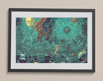 Alien Pantheon 006 | Digital Download, Art Print, Wall Art, Downloadable Print