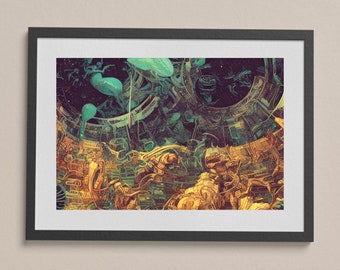 Alien Pantheon 003 | Digital Download, Art Print, Wall Art, Downloadable Print