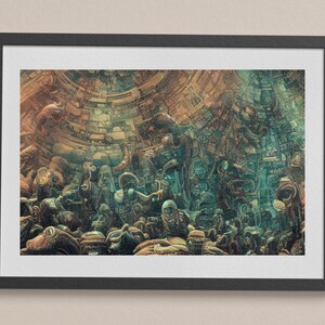 Alien Pantheon 002 | Digital Download, Art Print, Wall Art, Downloadable Print