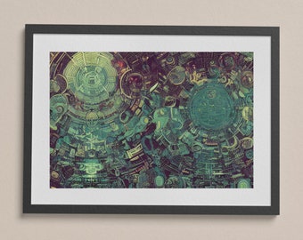 Alien Pantheon 005 | Digital Download, Art Print, Wall Art, Downloadable Print