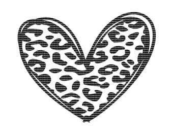 Cheetah heart! PNG Digital File