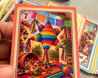 Celebrate Hispanic heritage, culture, traditions, music, food, and iconic figures with this colorful Lotería set!