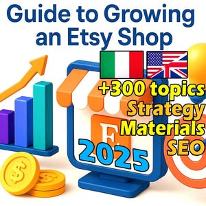 Complete Etsy Starter Manual 2025 • 210 Pages of Digital & POD Product Ideas • PDF Strategy Guide