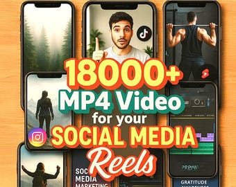 Más de 18000 Clips MP4 Virales | Reels Estéticos y Fondo para Historias | Listo para Redes [A25]