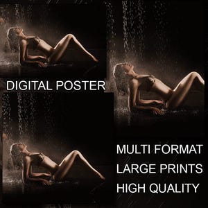 Large poster Multiple Sizes and Format - Sensual Woman Glamour Photography Modern Glamour [AX15]