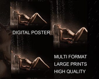 Large poster Multiple Sizes and Format - Sensual Woman Glamour Photography Modern Glamour [AX15]