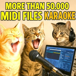 パーティーや歌手のための50000以上のカラオケMIDI/Karファイル