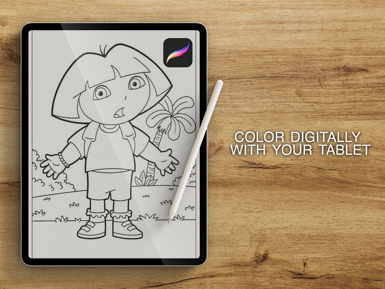 65 Dora Coloring Pages for Kids Dora Coloring Book Printable Etsy