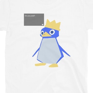 King Penguin Do You Yield Funny Meme Shirt, Camicia N64 per i giocatori, Camicia Meme da gioco retrò, Camicia Meme videogioco, Camicia giocatore