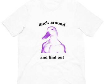 Buff Duck Shirt, Duck Around Find Out, Funny Workout Tee, Bodybuilder Meme Gift, Gym Bro Humor, Lifting Pun Top