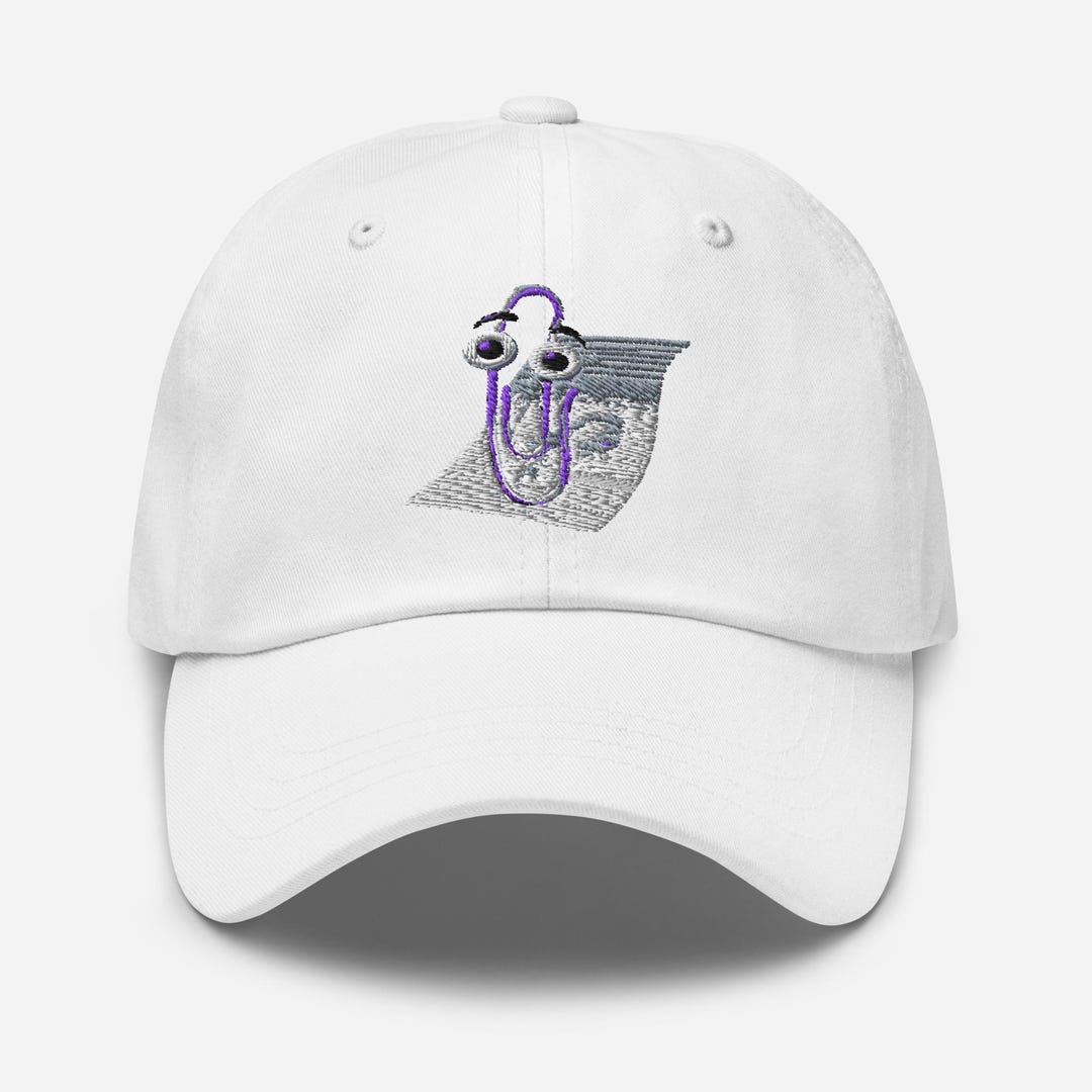 Funny Embroidered Clippy Dad Cap, Nostalgic Humorous Hat - Etsy
